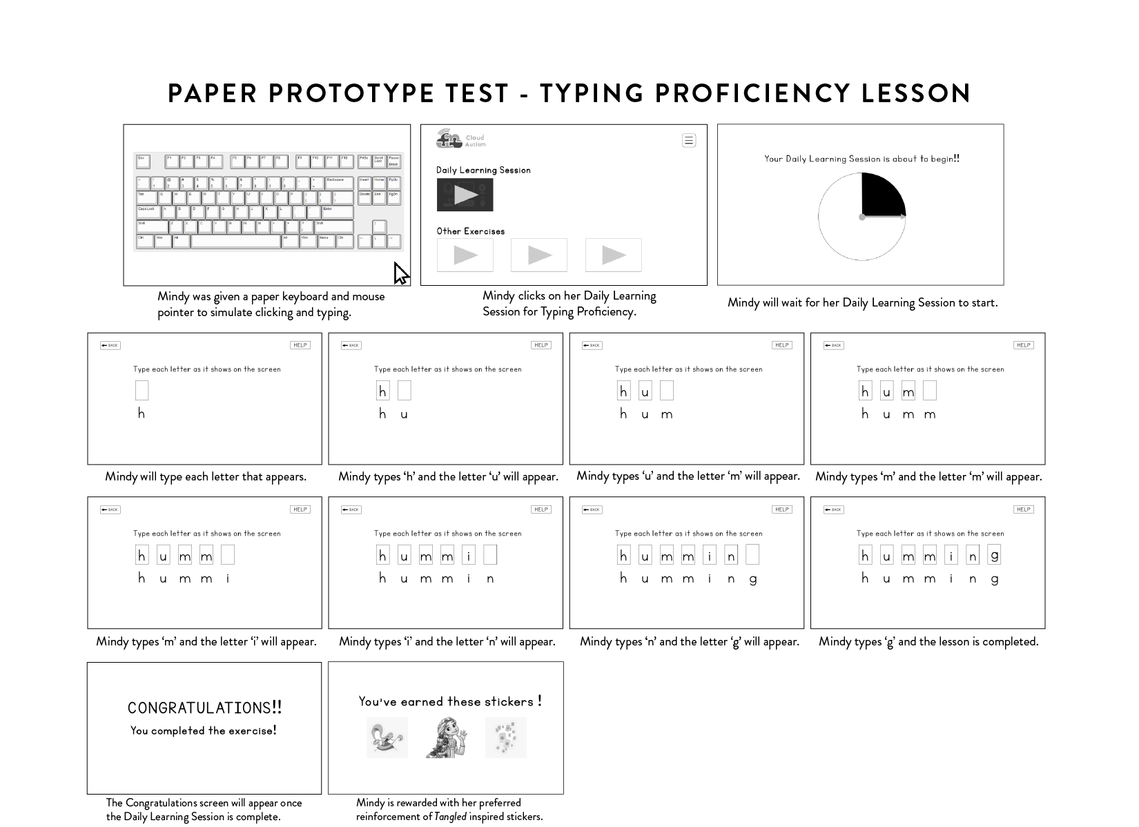 Paper Prototype Test - Typing Proficiency