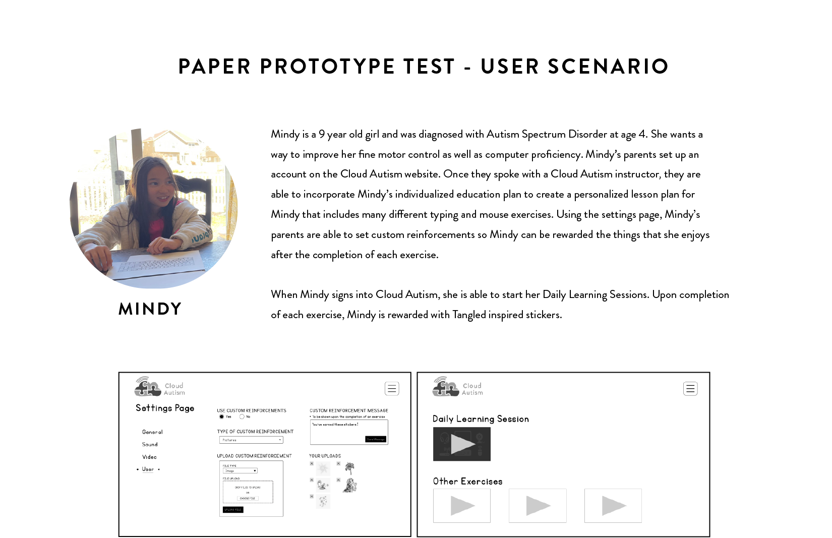 Paper Prototype Test - User Scenario