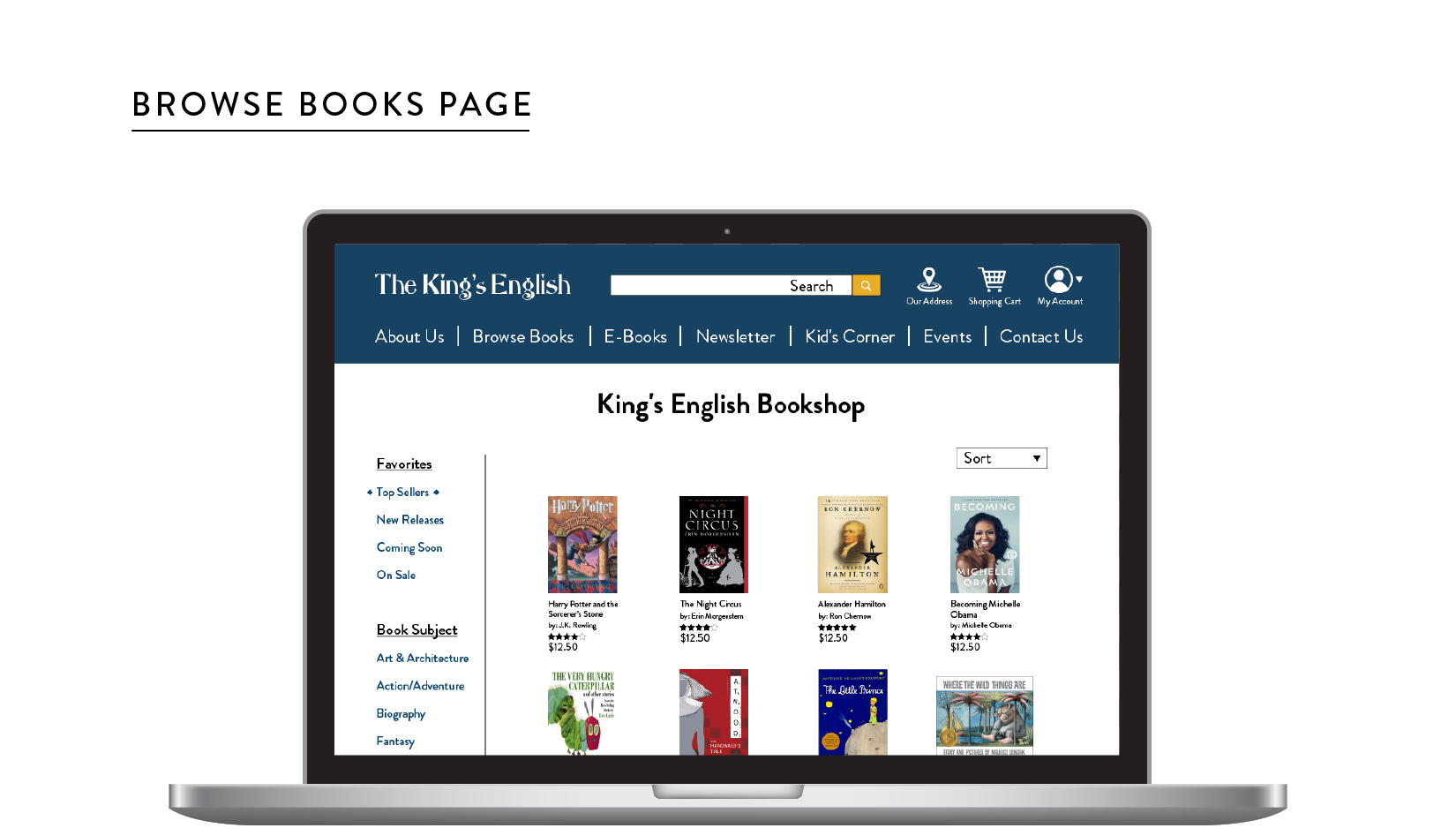 King's English Browse Books Redesign