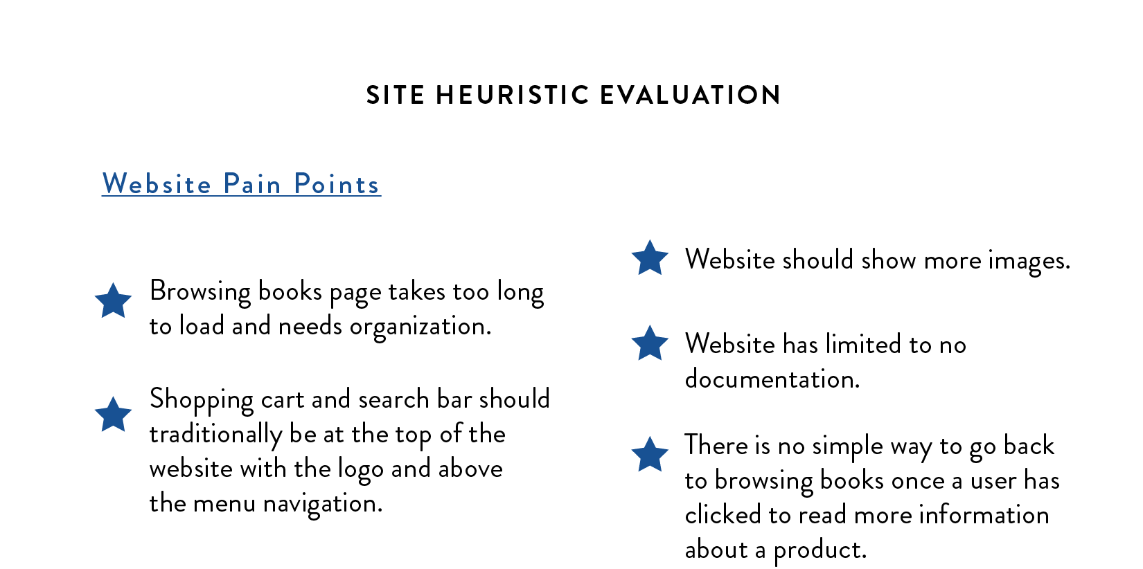 Site Heuristic Evaluation